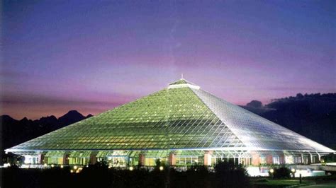 Glass Pyramid Is An Important Tourist Park And Landmark