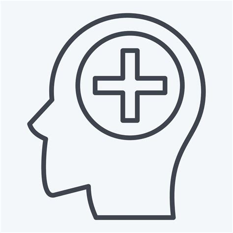 Icon Psychiatry Related To Medical Specialties Symbol Line Style