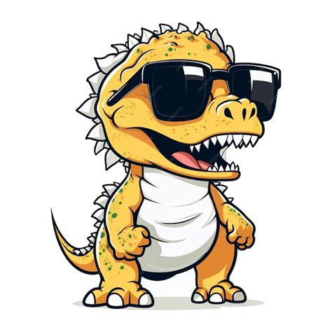 Premium Vector A Cartoon Character Wearing Sunglasses Vector