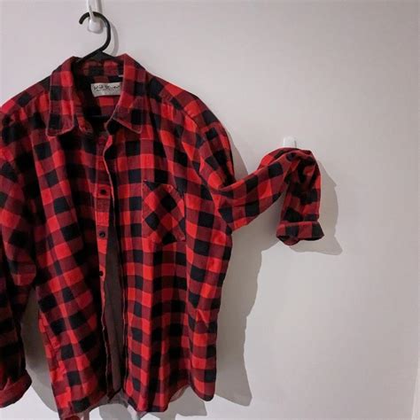 Black and Red Flannel Shirt. Size 3XL My... - Depop