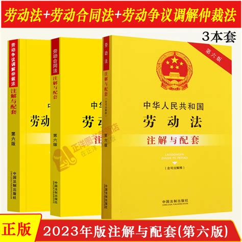 正版2024适用新劳动法劳动合同法劳动争议调解仲裁法注解与配套中华人民共和国司法解释劳动纠纷法规法条 2023年劳动法书籍虎窝淘