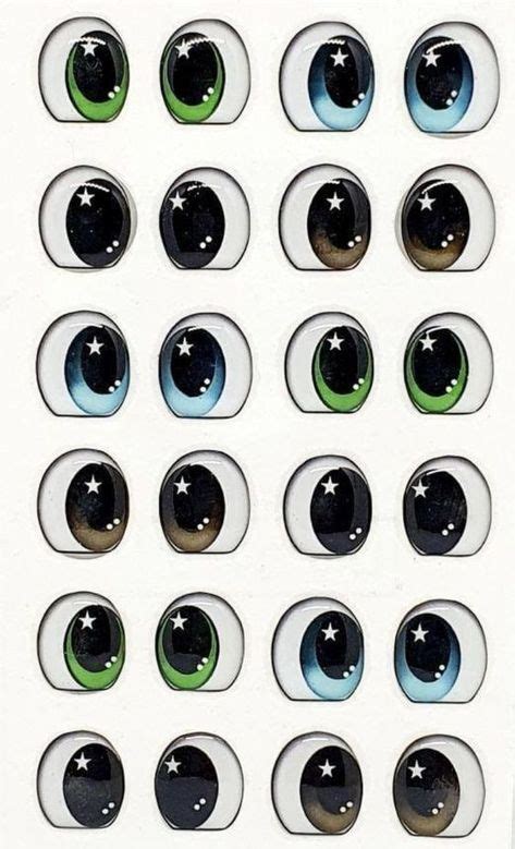 An Image Of Many Different Colored Eyes With Stars On The Iris And