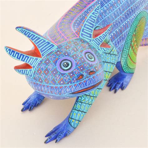 Axolotl Alebrije Oaxacan Wood Carving Magiamexica Alebrijes Mexica