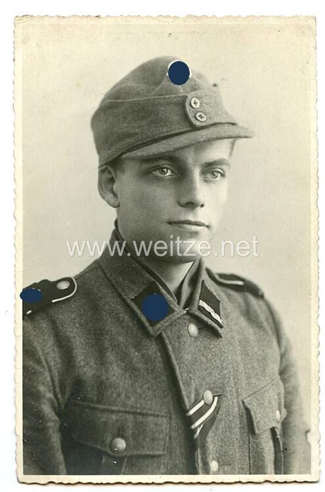 Waffen Ss Portraitfoto Ss Rottenführer Der Ss Division Leibstandarte