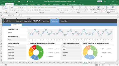 Planilha De Controle De Estudo Para Concurso Em Excel Planilhas Prontas