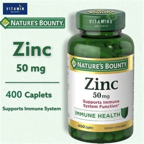 Nature S Bounty Zinc Mg Supports Immune System