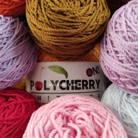 Jual Polycherry Onitsuga Gr Poly Cherry Benang Rajut Warna Polos