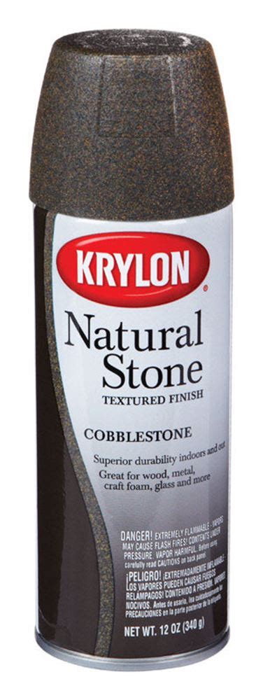 Krylon Cobblestone Textured Natural Stone Spray Paint 12 Oz