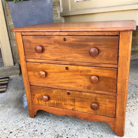 Country Pine Three Drawer Chest Boyds Antiques