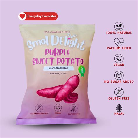 Purple Sweet Potato 80g x 1 Pack – Smol Delight