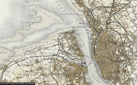 Historic Ordnance Survey Map Of Wallasey 1902 1903