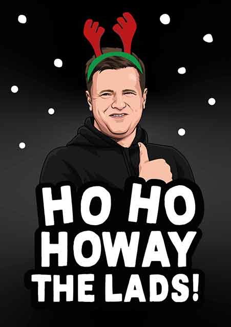 Eddie Howe Newcastle United Funny Christmas Card T Delivery Uk
