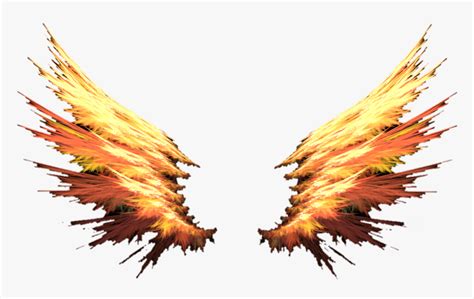 Fire Wings Red Orange Colorful Cute Badass Cool Fire Wings Png