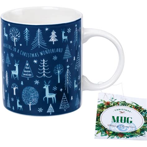 Christmas Assorted Mug Navy Each Woolworths