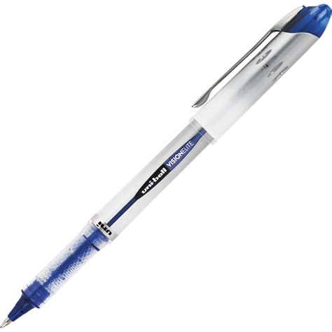 Uni Ball Vision Elite Rollerball Pens Bold Point 08mm Blue 12