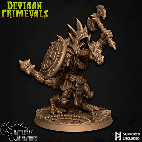 D Printable Deviaan Troglodyte Pack By Battle Yak Miniatures