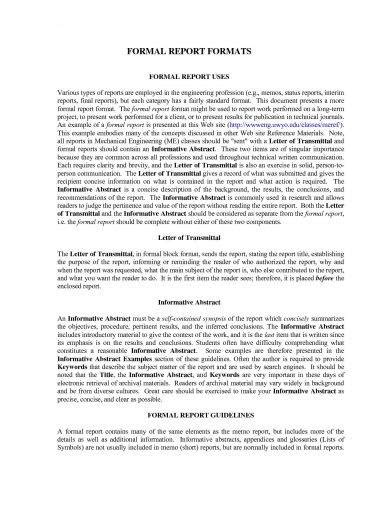 Formal Business Report - 14+ Examples, Format, Pdf