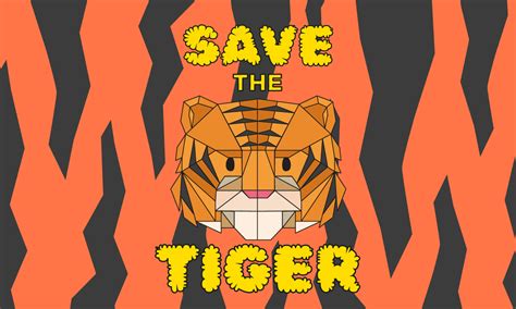 Save The Tiger Poster Creative Printable Worksheets For Kids