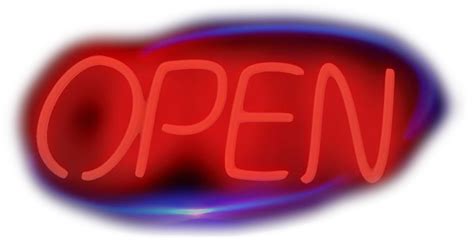 Download Neon Open Sign Png - Store Open Sign Transparent, Png Download ...