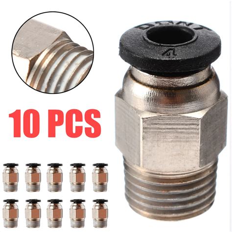 Pcs Pcs D Printer Pneumatic Connectors Bowden Quick Coupler Pc M