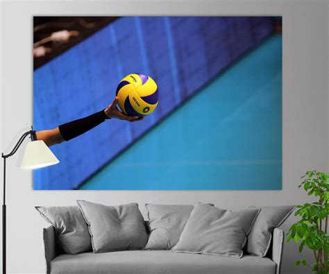 Volleyball Canvas Art Volleyball Wall Art Volleyball Fan Gift