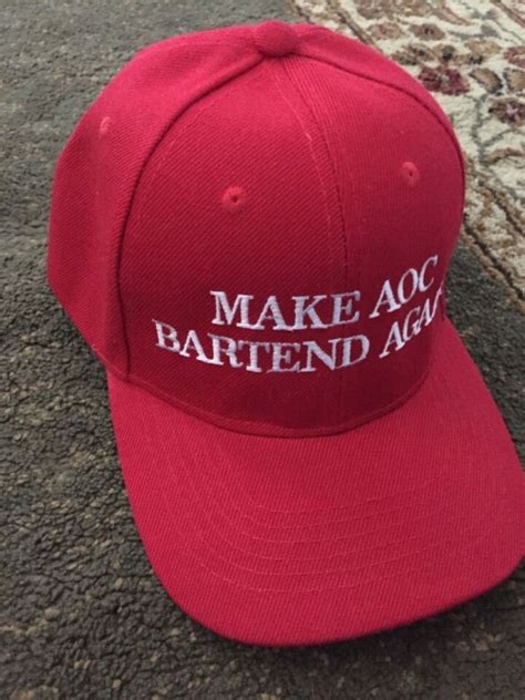 Make Aoc Bartend Again Republican Hat Donald Trump Make America Great