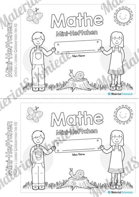 Mini Heft Mathe Klasse Zahlenraum Bis Arbeitsbl Tter