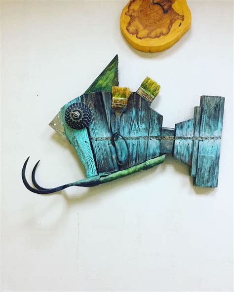 Driftwood Fish Driftwood Crafts Fish Artwork Fish Wall Art Paper