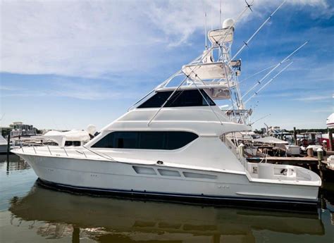 2002 Hatteras 65 Enclosed Bridge Sport Fishing For Sale YachtWorld