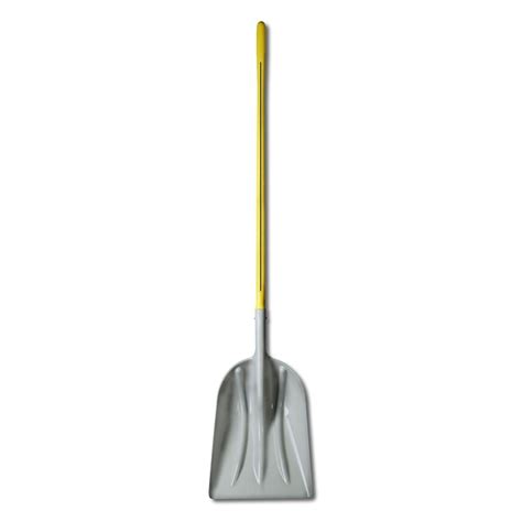 Nupla 48 In Fiberglass Handle Polymer Blade Non Sparking Scoop 72030 The Home Depot