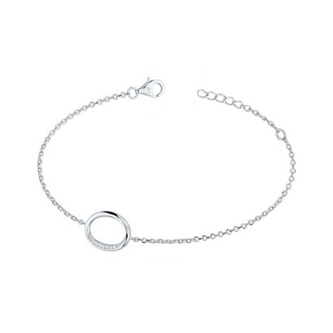 Bracelet Femme Edora Argent Et Oxydes Bracelets Femme Edora