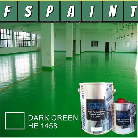 1458 DARK GREEN 5L HEAVY DUTY EPOXY FEDERAL PAINT WATERPROOF FLOOR