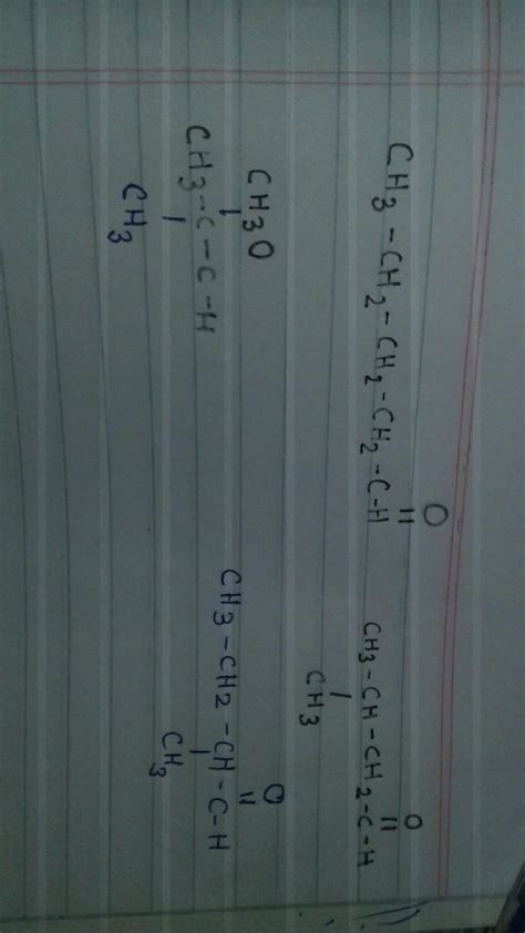 Draw Structure Of All The Aldehydes With The Formula C H O Brainly In