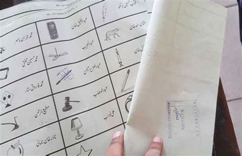 Ecp Decides To Shrink Ballot Papers Size