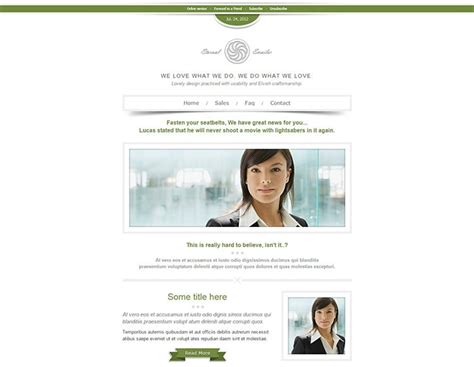 20 Simple Html Email Templates Free And Premium Templates