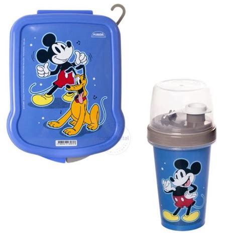 Kit Escolar Infantil Sanduicheira Shakeira Mickey Mouse Plasutil