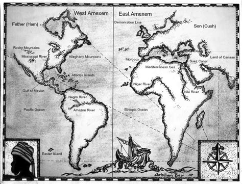 Moorish Literature Amexem Map Moorish Science Ancient Maps Moorish