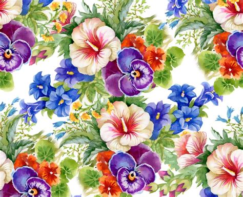 Floral Pattern Jigsaw Puzzle In Flowers Puzzles On
