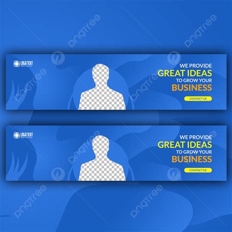 Linkedin Cover Design With Blue Color And Profesional Concept Template