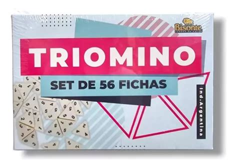 Juego De Mesa Triomino 56 Fichas Importadas Bisonte MercadoLibre