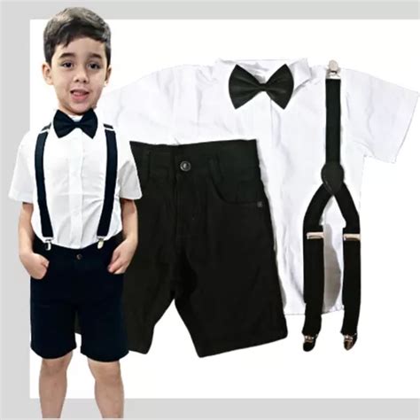 Conjunto Infantil Menino Social Para Batizado Pajem Noivos Frete Gr Tis