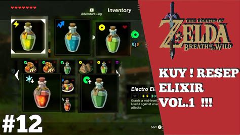 Zelda Breath Of The Wild Elixir Recipe Youtube