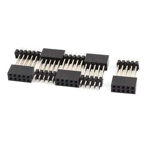 Aexit Pcs Distribution Electrical Mm Pitch X Pin Female Dual Row