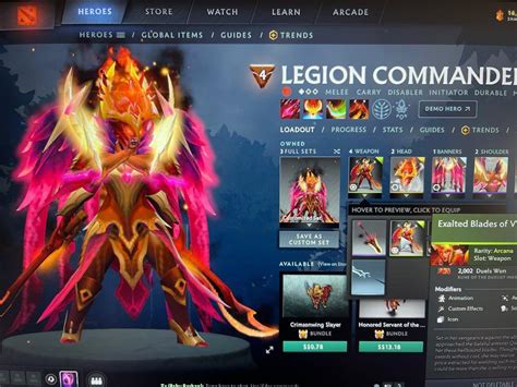 Legion Commander Dota 2 Arcana