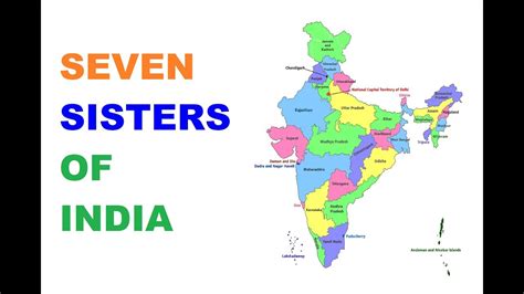 Seven Sister States Of India Map