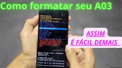 Como Formatar Fazer Hard Reset No Samsung A Youtube