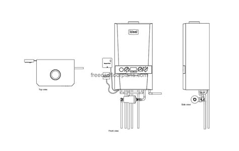 Combi Boiler Cad Drawings