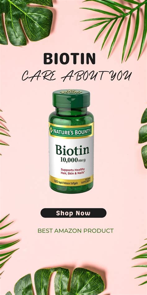 Nature S Bounty Biotin Supports Healthy Hair Skin And Nails 10000