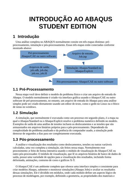 Pdf Introdu O Ao Abaqus Student Pdf Fileintrodu O Ao Abaqus