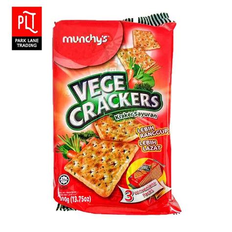 Munchy Vege Cracker 390g 1carton X 12packet Snack Foods Wholesale